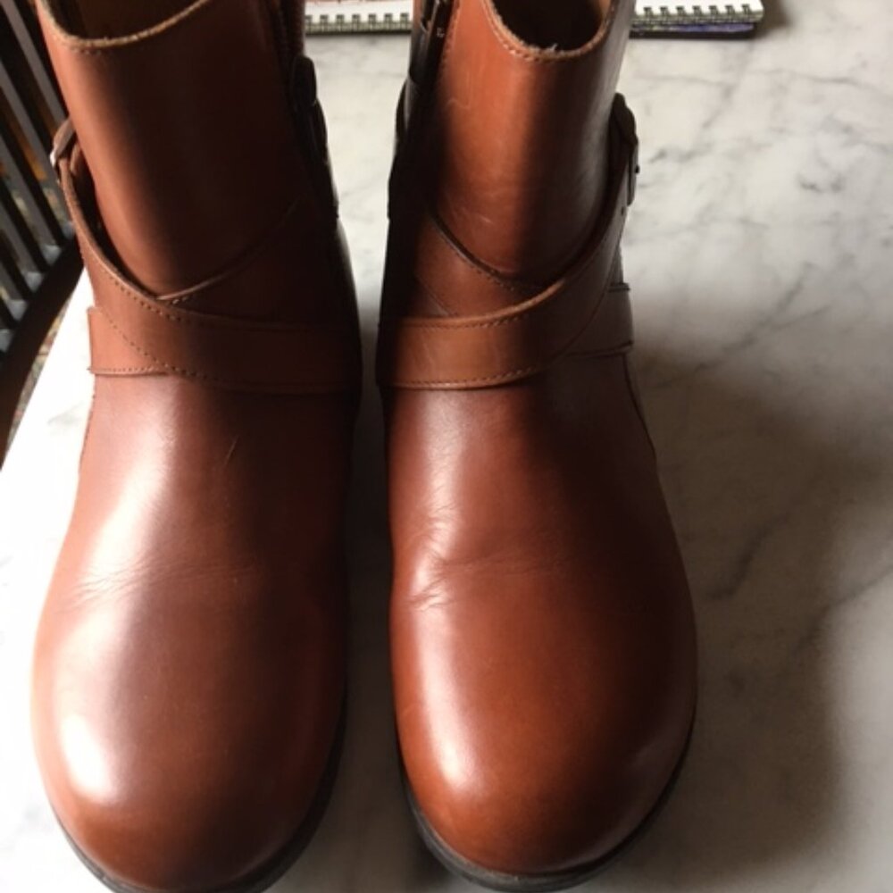 Birkenstock Collins Camel Leather Ankle Boots 36